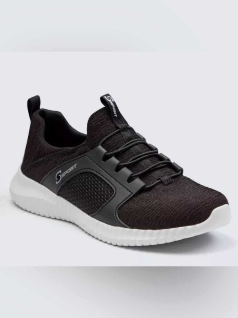 S Sport By Skechers Emeri Athletic Shoes Black Size 5.5 Memory Foam Sneakers NWT